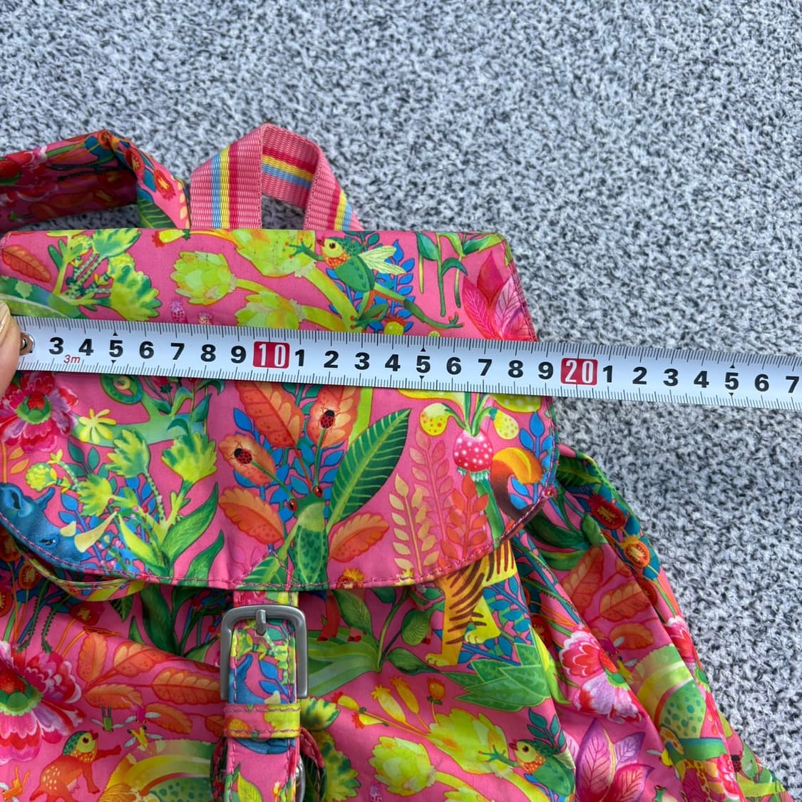 오일릴리 플라워 빈티지 백팩 0409J 상품이미지8