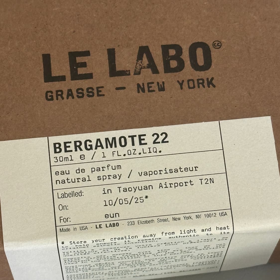르 라보 베르가못 22 미개봉 상품이미지1