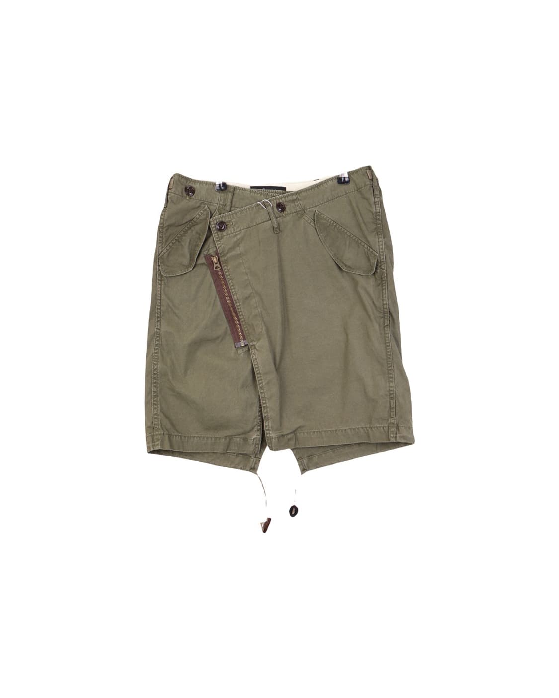 Johnbull Khaki Midi Lab Skirts 상품이미지5