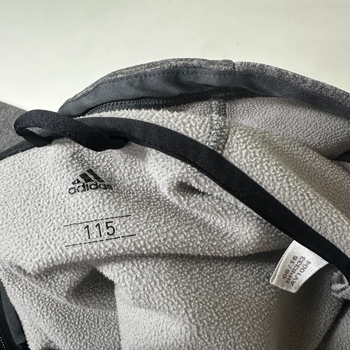 XL 아디다스 진그레이 CLIMAWARM 스카치로고 폴리 트레이닝 후드집 상품이미지4
