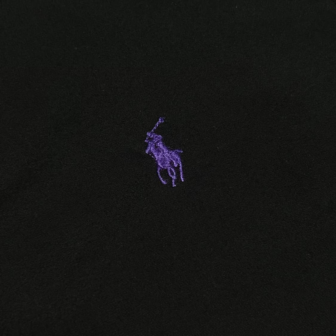 [L] Polo 폴로 랄프로렌 신형 블랙 솔리드 셔츠 상품이미지3