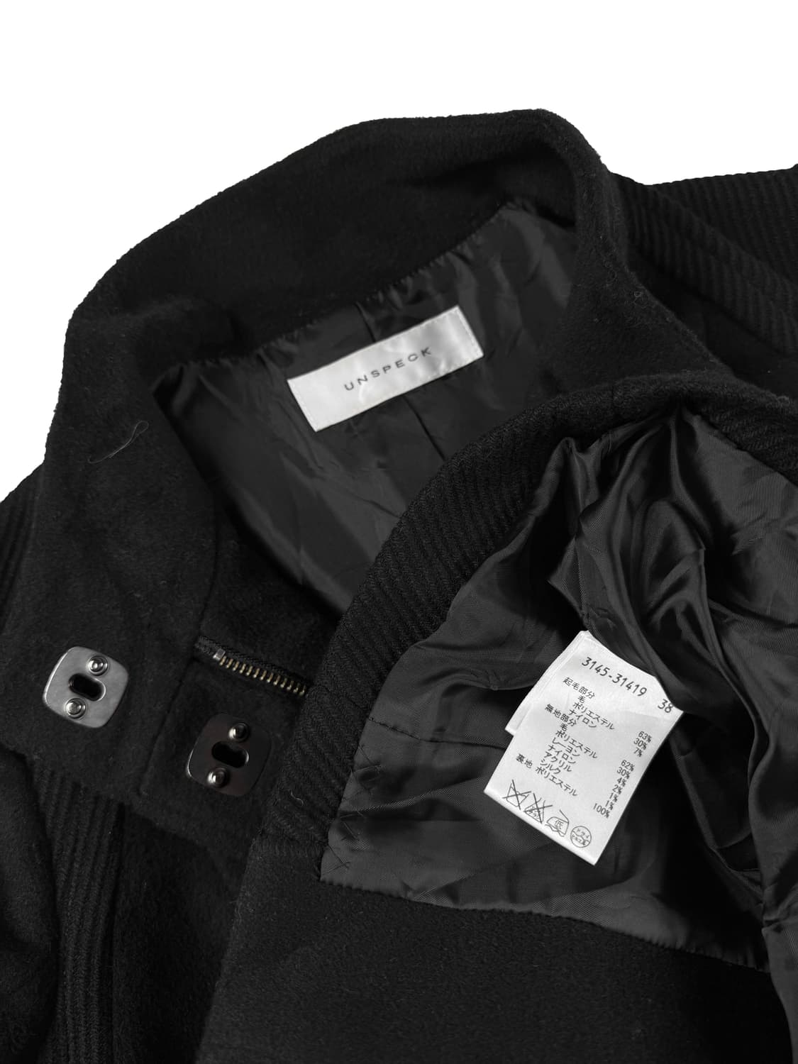 unspeck 듀얼 클로징 울 자켓 상품이미지7
