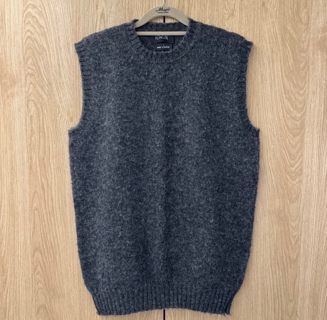 하울린 모 100% 니트 베스트 L 사이즈  상태 9.8/10 상태 무지 상품이미지1