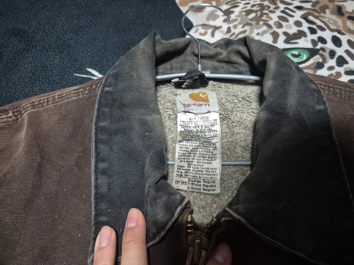 00's 칼하트 디트로이트 샌드스톤 아크틱 코트 자켓 C61 DKB 상품이미지3