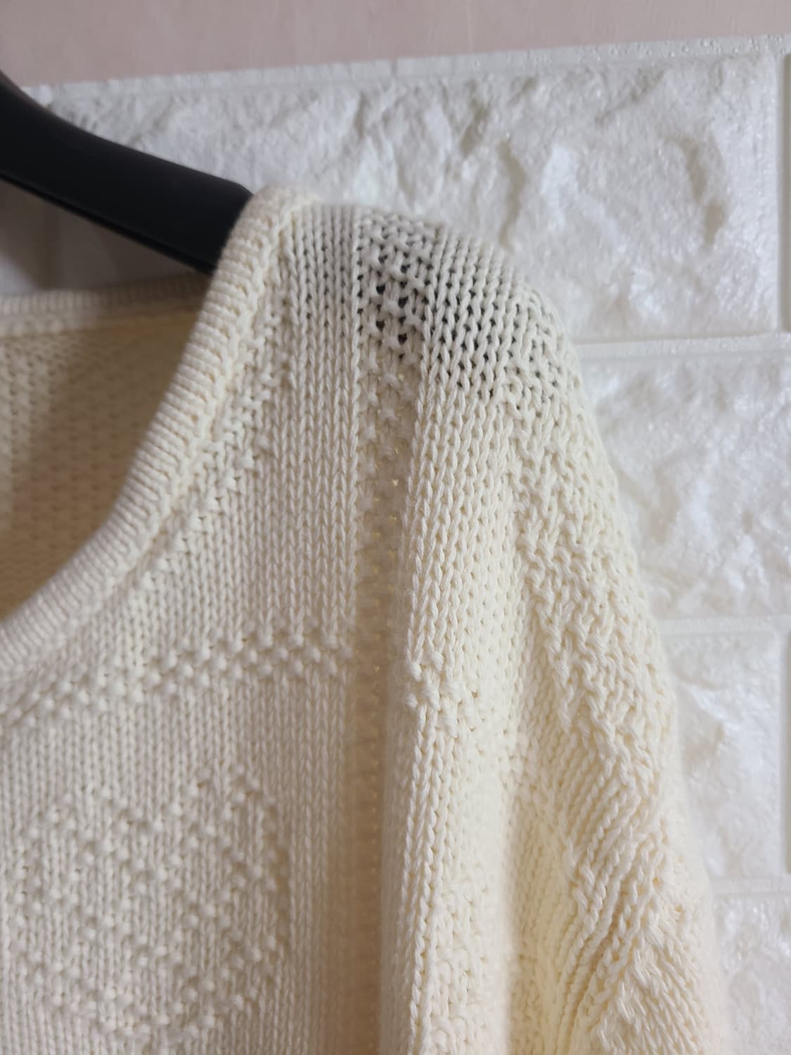 베네통 아이보리 니트 가디건 상품이미지3