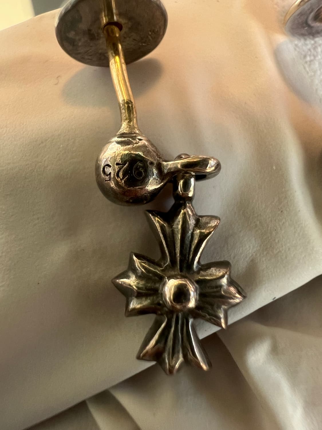 크롬하츠 타이니 e ch  드롭 이어링 2P 상품이미지4