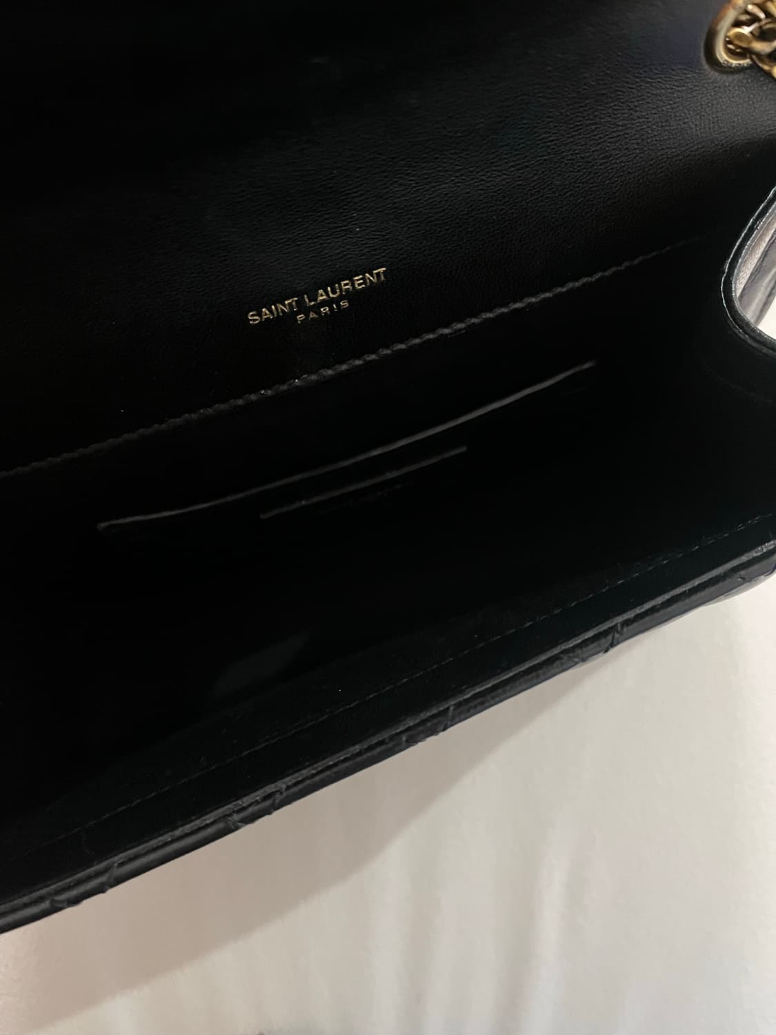 입생로랑 블랙 레더백 정품(더스트백 포함) 상품이미지4