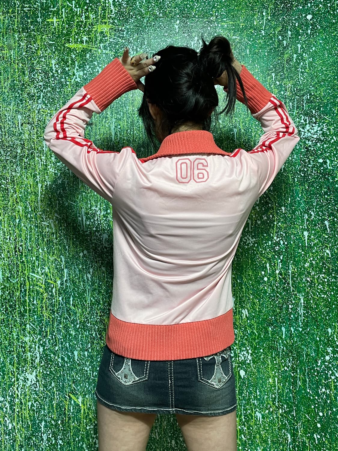 뉴발란스 y2k 핑크 레드 져지 트랙탑 95 상품이미지5