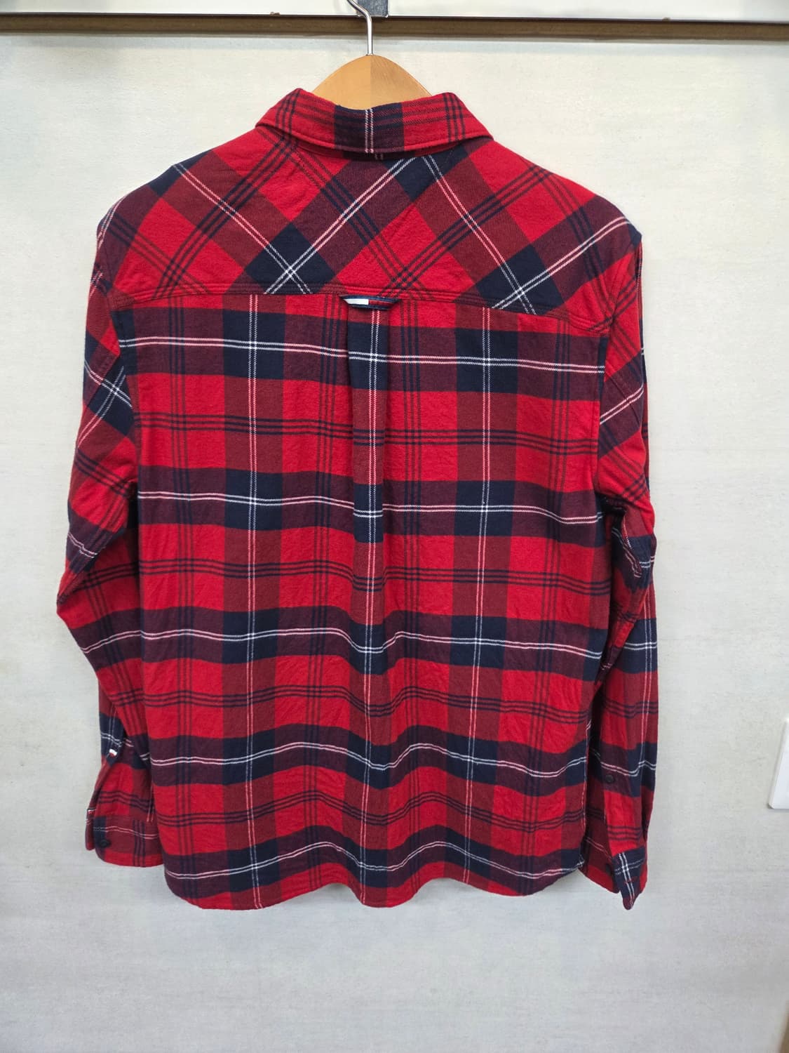 타미 진스 울 모직 체크 셔츠 긴팔 L 레귤러  상품이미지2