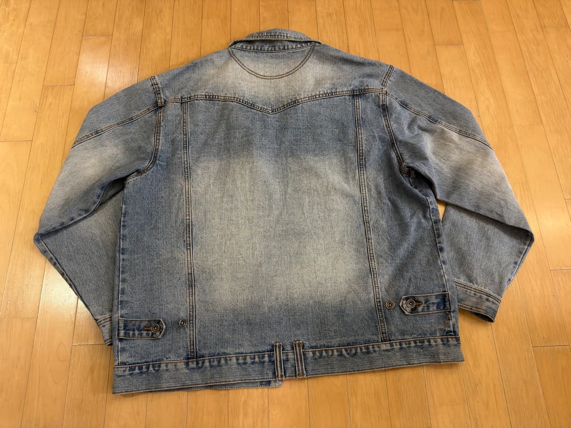 [XL/110] 90s 델프(DELF) 오리지널 빈티지 오버핏 청자켓 상품이미지3