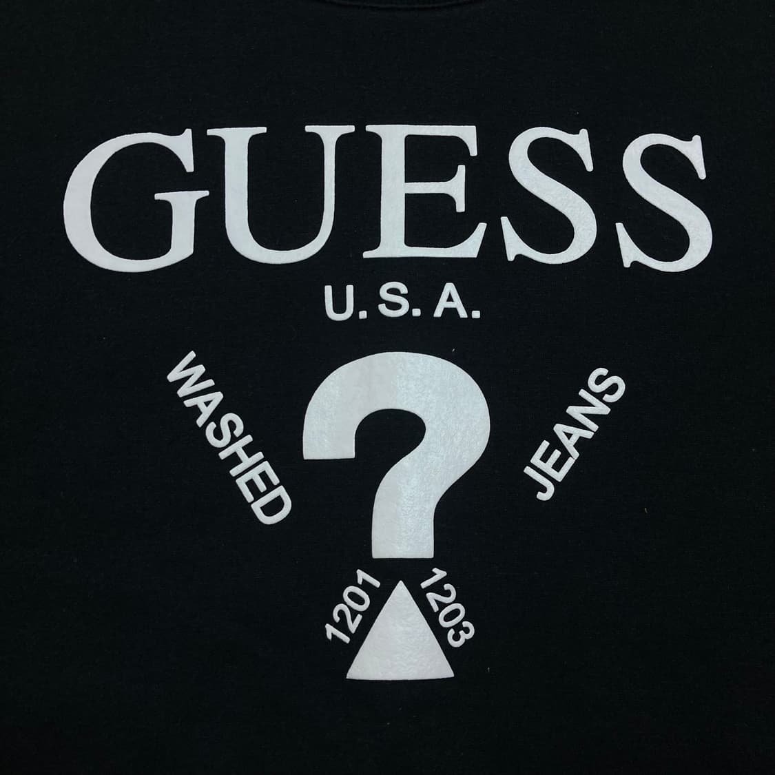 게스 y2k 빅로고 블랙 맨투맨 상품이미지2