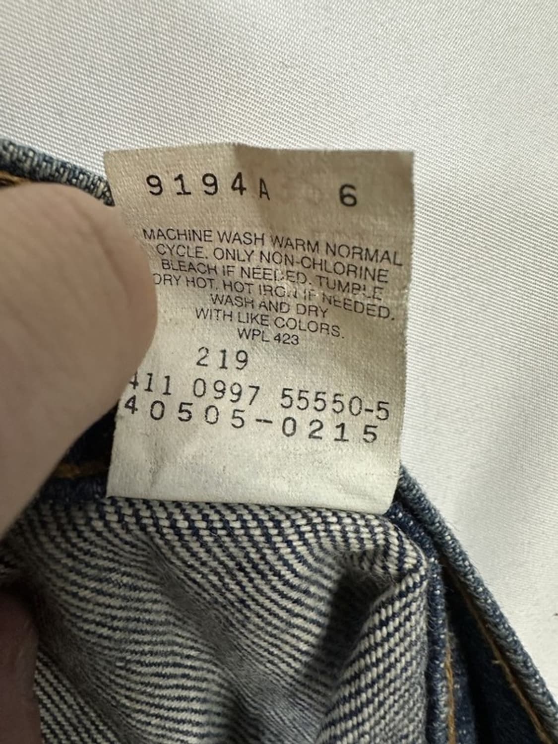 [W38L32] LEVI'S 리바이스505 90s USA 오렌지탭빈티지 상품이미지7