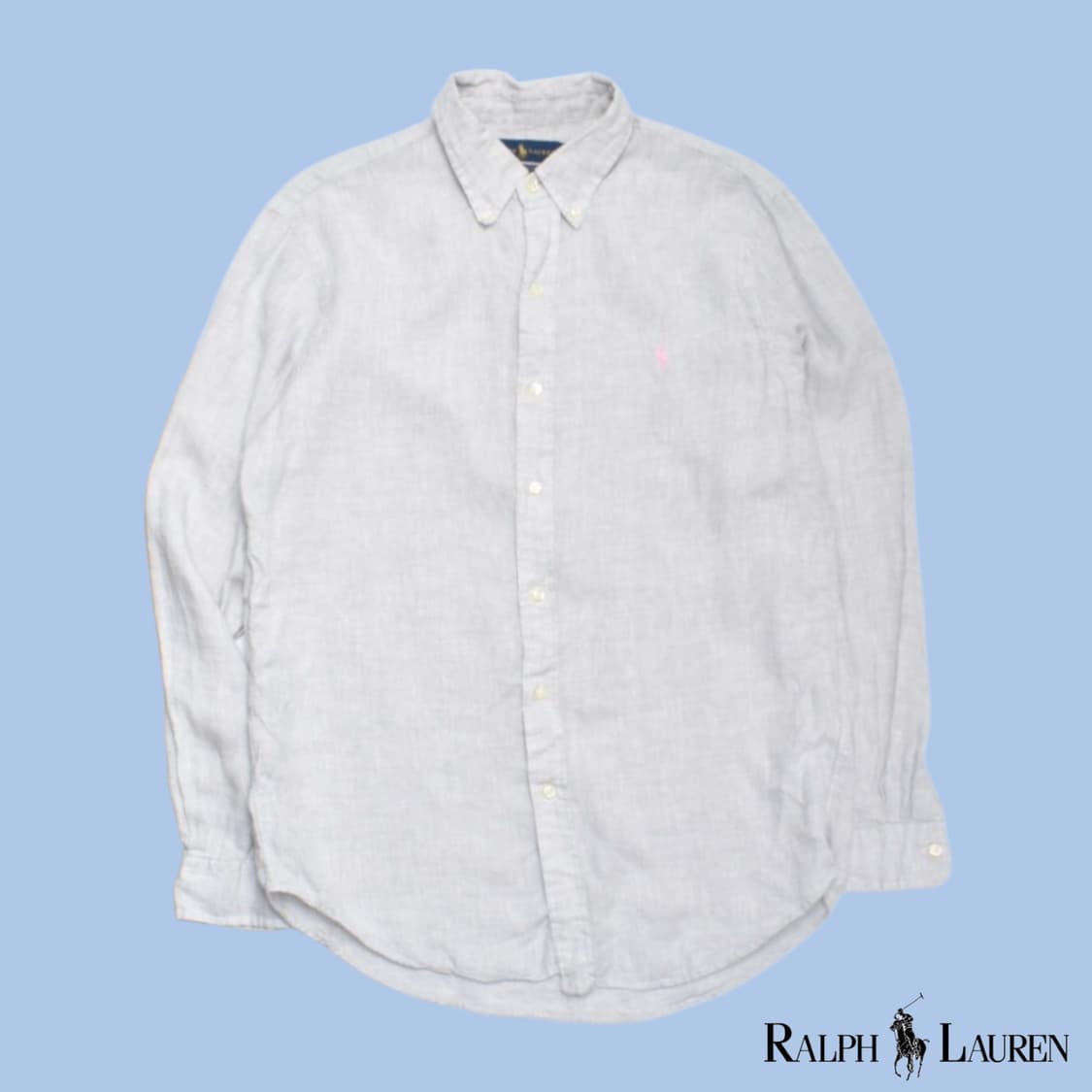 폴로랄프로렌 최신형 큐알라벨 린넨 셔츠 M 상품이미지1