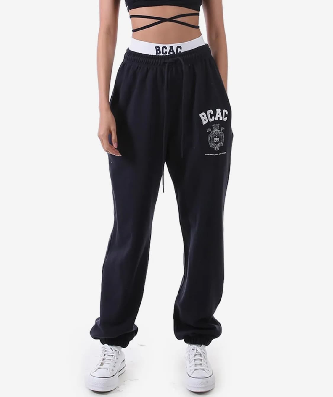 배드블러드 BCAC 엠블렘 헤비웨이트 조거팬츠 네이비 XS 상품이미지1