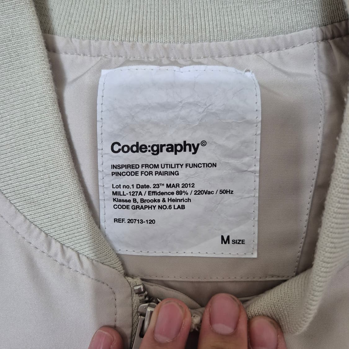 코드그라피 베이직 MA-1 항공점퍼 봄버자켓 상품이미지5