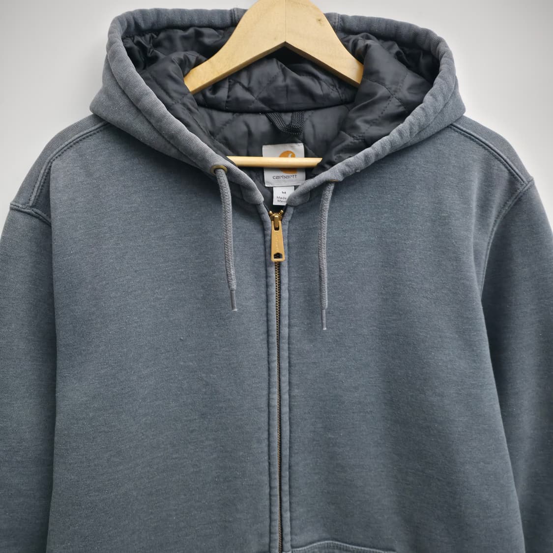 [M] 칼하트 써멀 후드 집업 차콜 그레이 레인 디펜더 상품이미지2