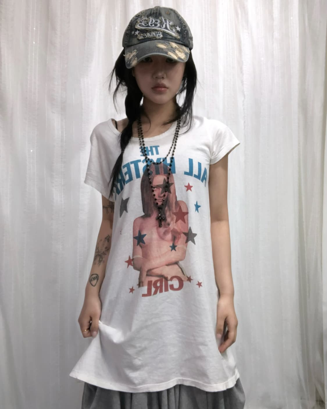 히스테릭글래머 걸 프린팅 스타 원피스 상품이미지2
