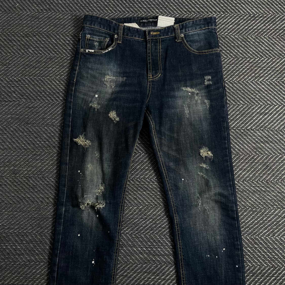 돌체앤가바나 페인팅 디스트로이드 워싱 팬츠y 3812 상품이미지4