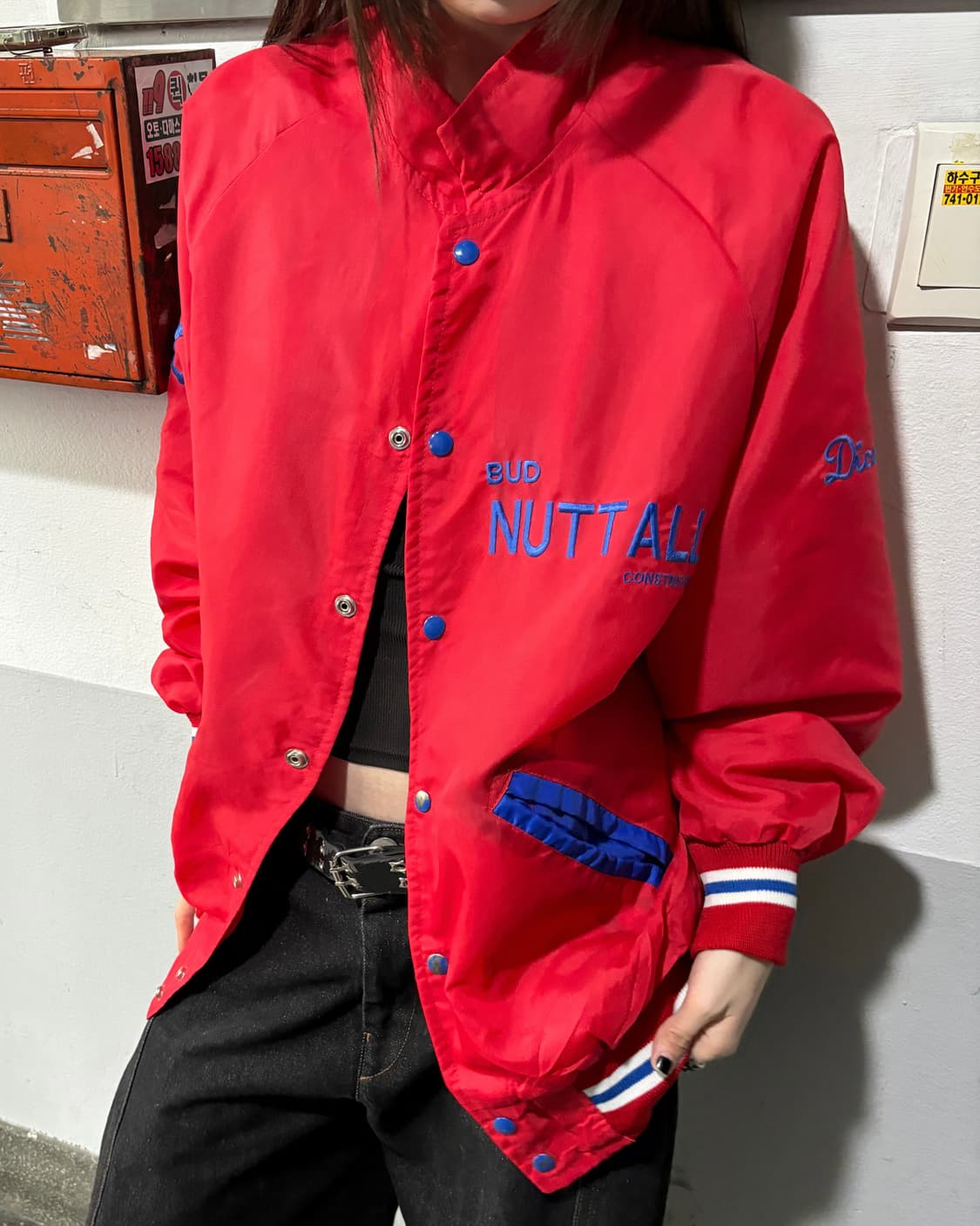 90s 올드스쿨 레드&블루 배색 스타디움 상품이미지2