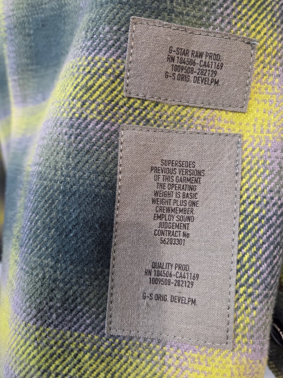 G-Star Raw 체크 셔츠 자켓(XXL)디피용 상품이미지7