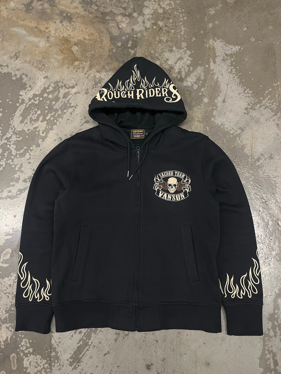 밴슨 후드집업 블랙 L 상품이미지2