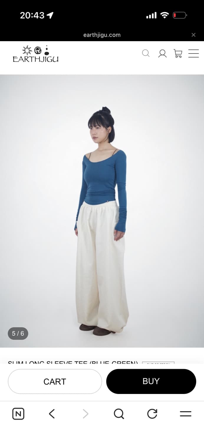 Earthjigu 어스지구 SLIM LONG SLEEVE TEE 상품이미지2