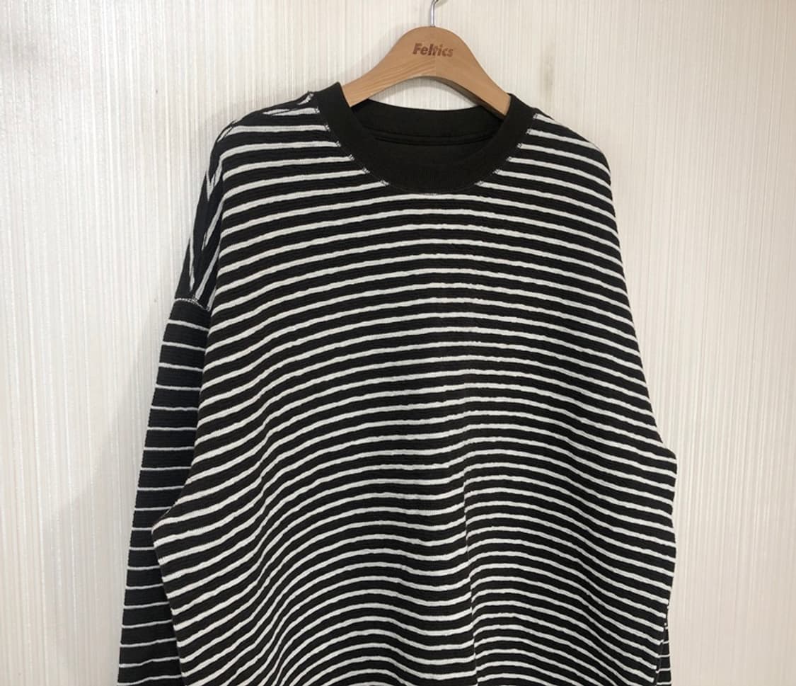 바나나리퍼블릭(BR) 믹스드 스트라이프 릴렉스 져지 티셔츠 XL(해외) 상품이미지7