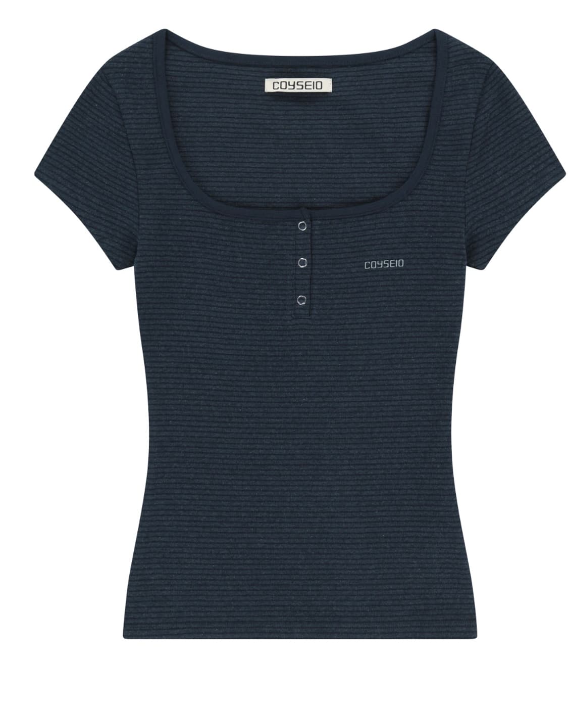 코이세이오 PRONG SNAP MINI LOGO TEE NAVY 상품이미지1