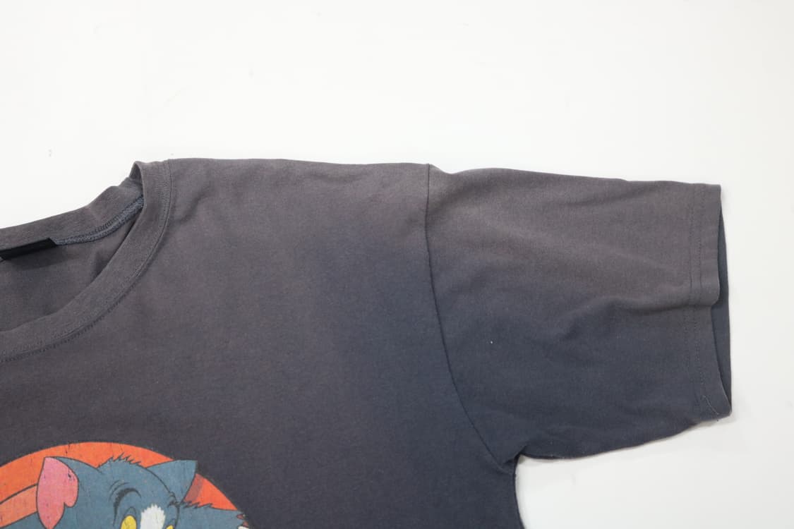 톰과 제리 빈티지 캐릭터 그래픽 차콜 페이디드 반팔 티셔츠 (L) 상품이미지7