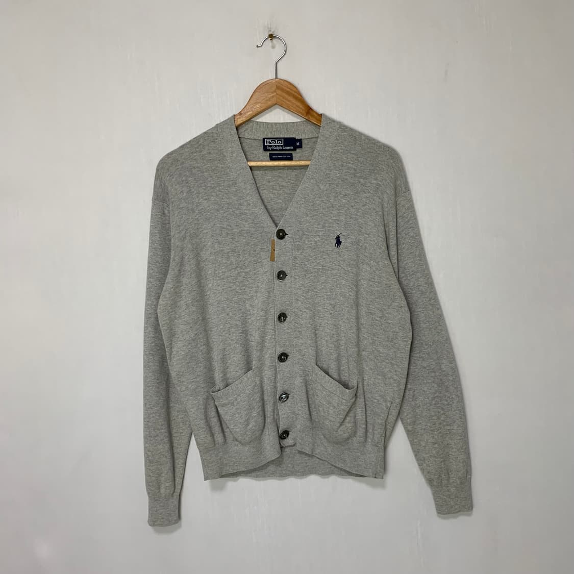 폴로 랄프로렌 그레이 가디건 M 빈티지 남녀공용 상품이미지1