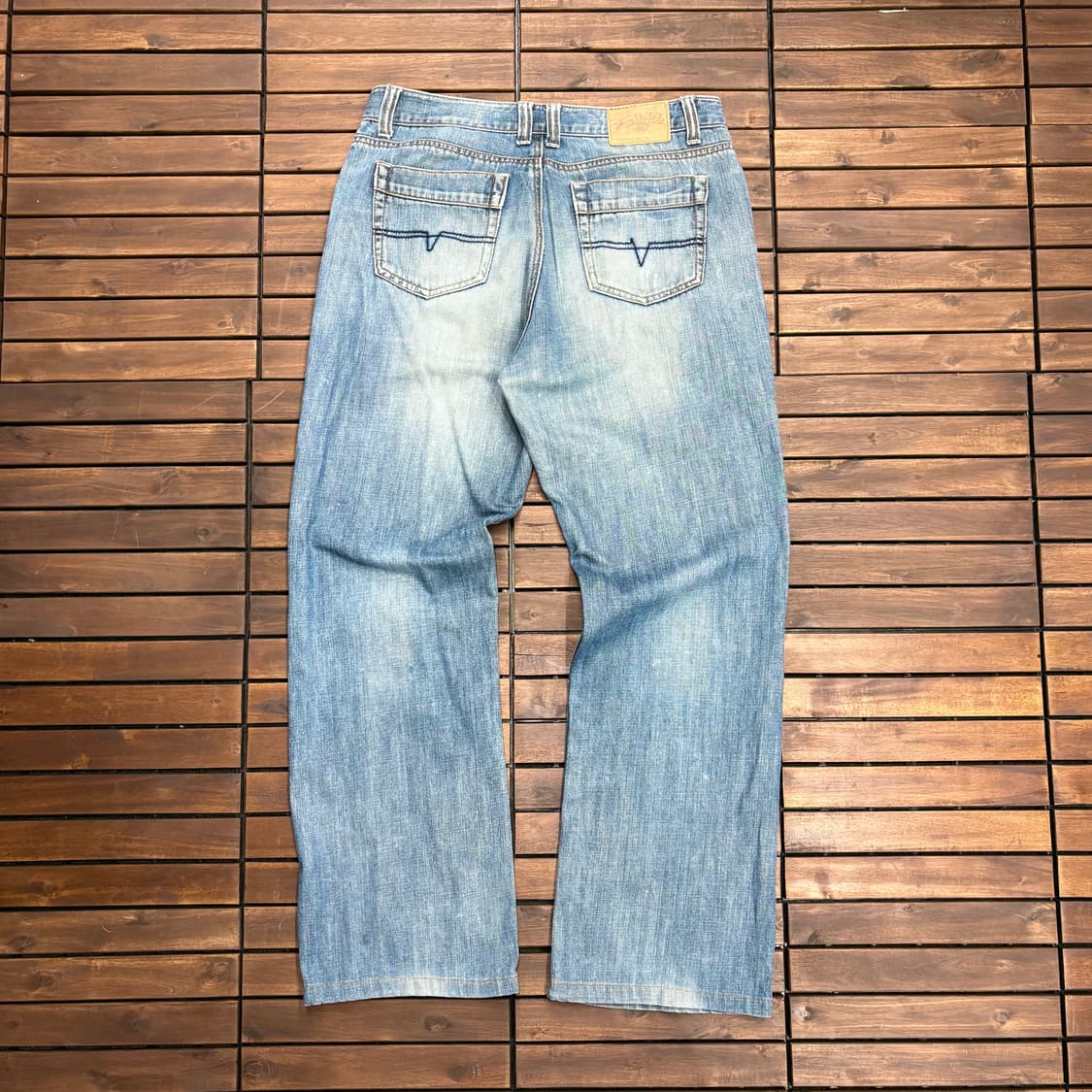 (33) 본더치 와이드핏 워싱 데님 팬츠 상품이미지3