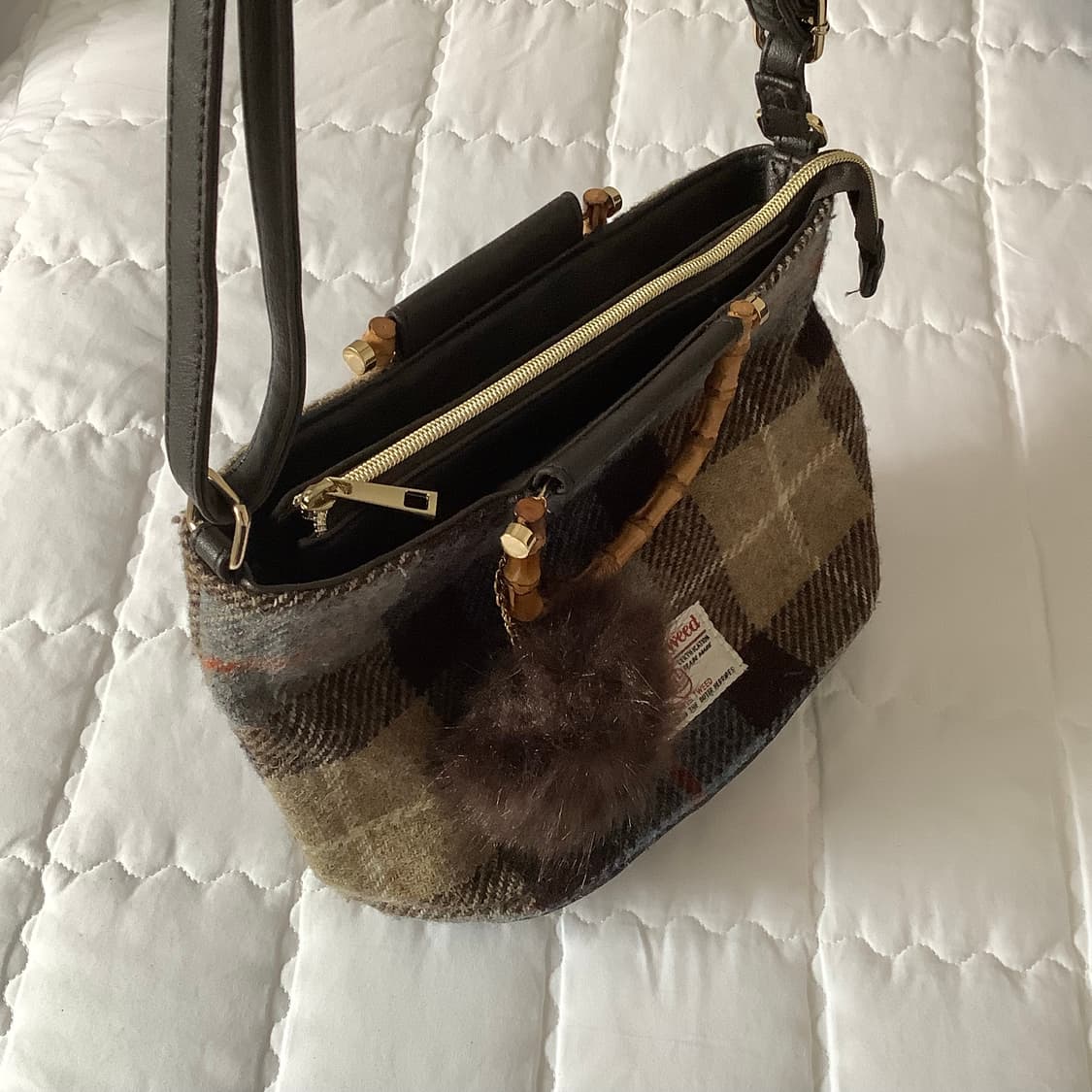 closshi 일본 빈티지 해리스 트위드 숄더백 상품이미지3