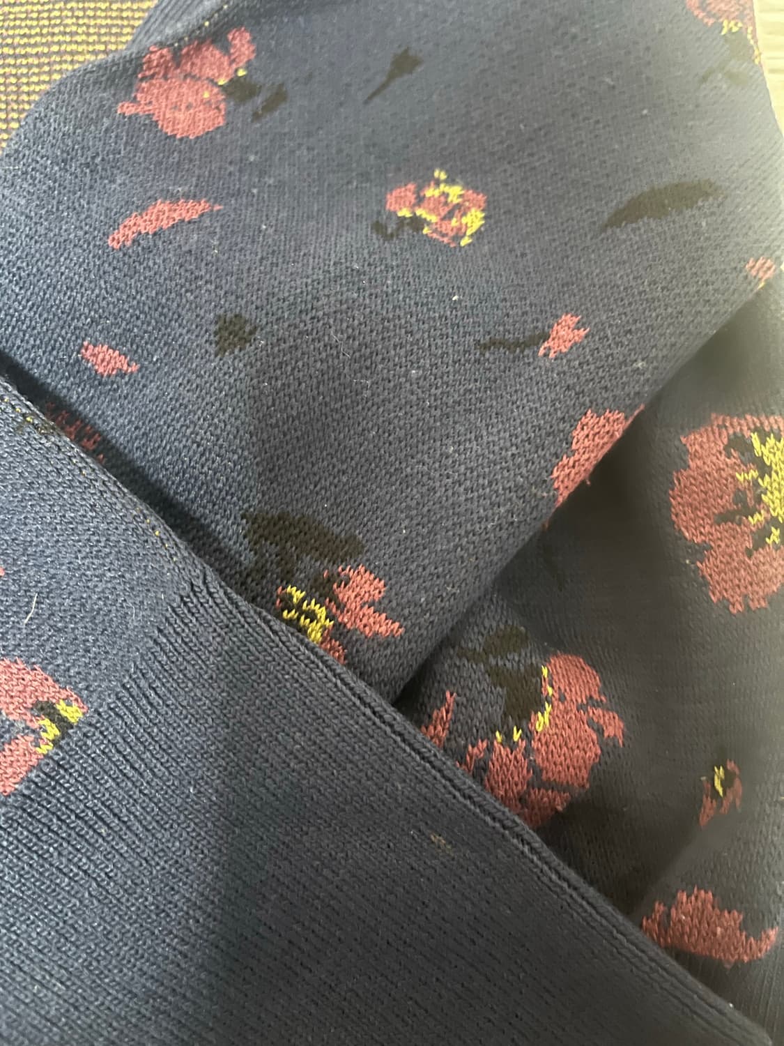 ZARA 네이비 플라워 가디건 상품이미지2