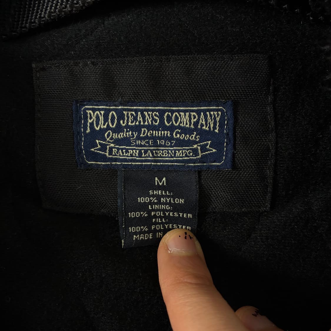 Polo jeans 폴로 진스 블랙 울르죠 N3B 다운 파카 자켓 상품이미지7