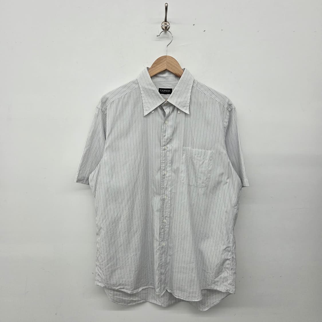LANVIN 랑방 스트라이프 반팔 셔츠 남XL 상품이미지1