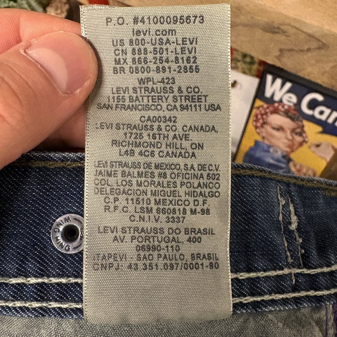 리바이스 514 워크웨어 페이딩 슬림 스트레이트 데님팬츠 N188 상품이미지10