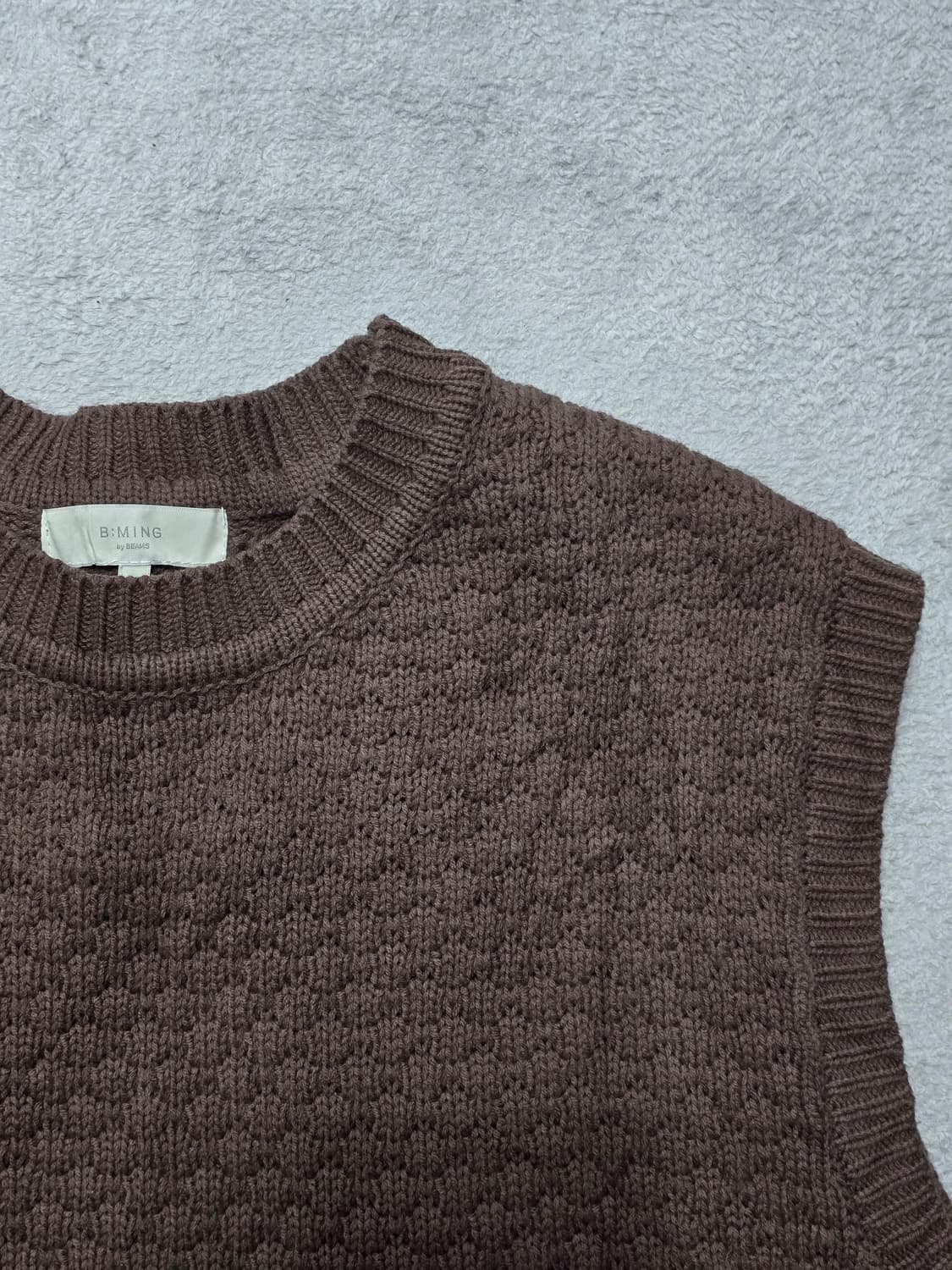 B:ming by Beams 비밍 바이 빔즈 니트 베스트 M 상품이미지4