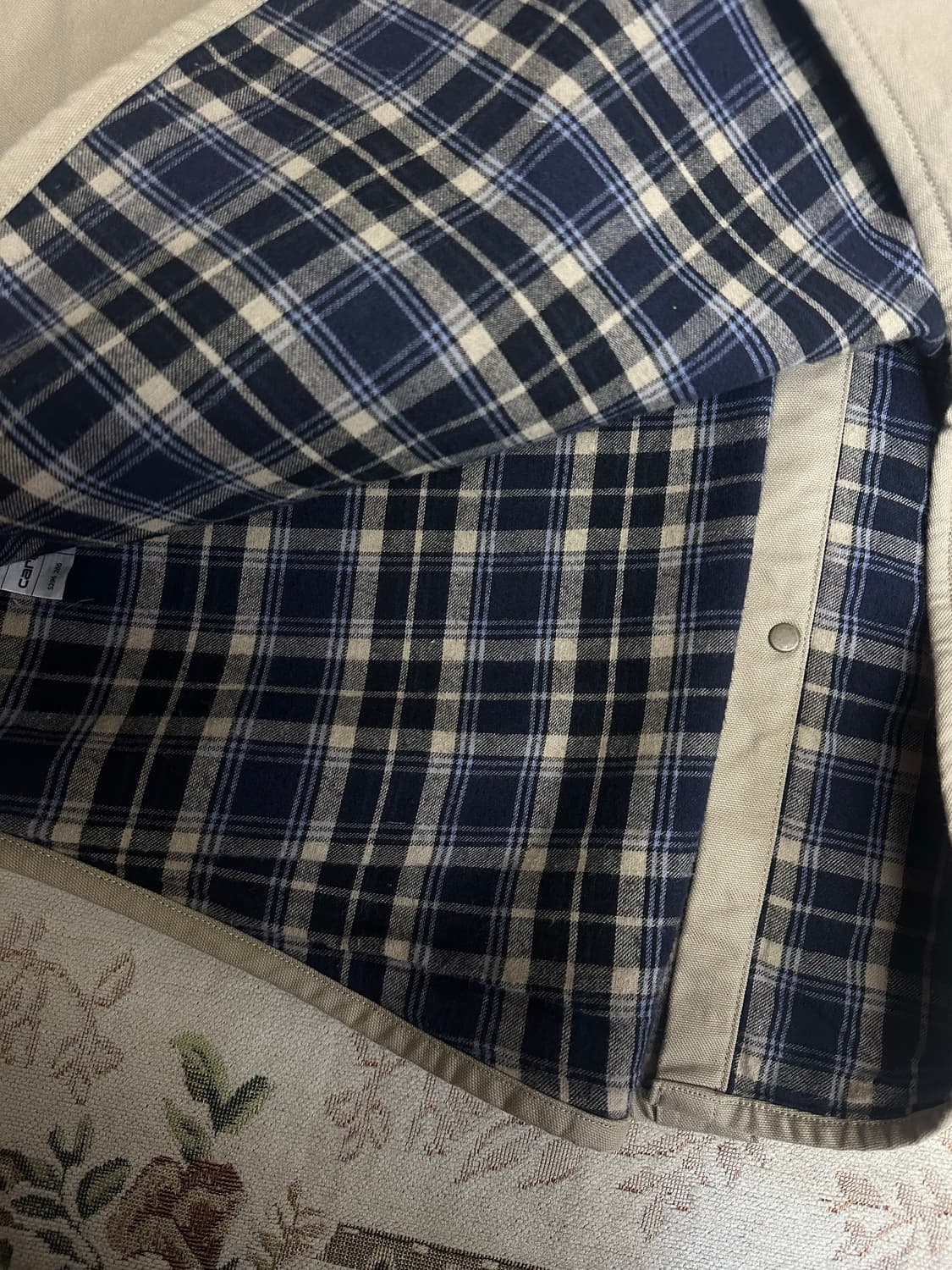 Carhartt 칼하트 헤비 프란넬 코튼 워크 자켓 셔츠 상품이미지8