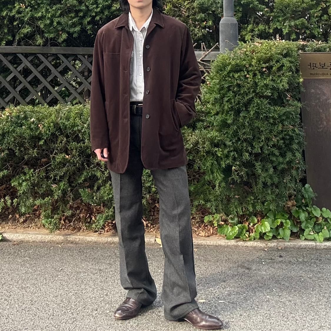 랭글러 Wrangler 울 블렌드 세미 부츠컷 트라우저  상품이미지2