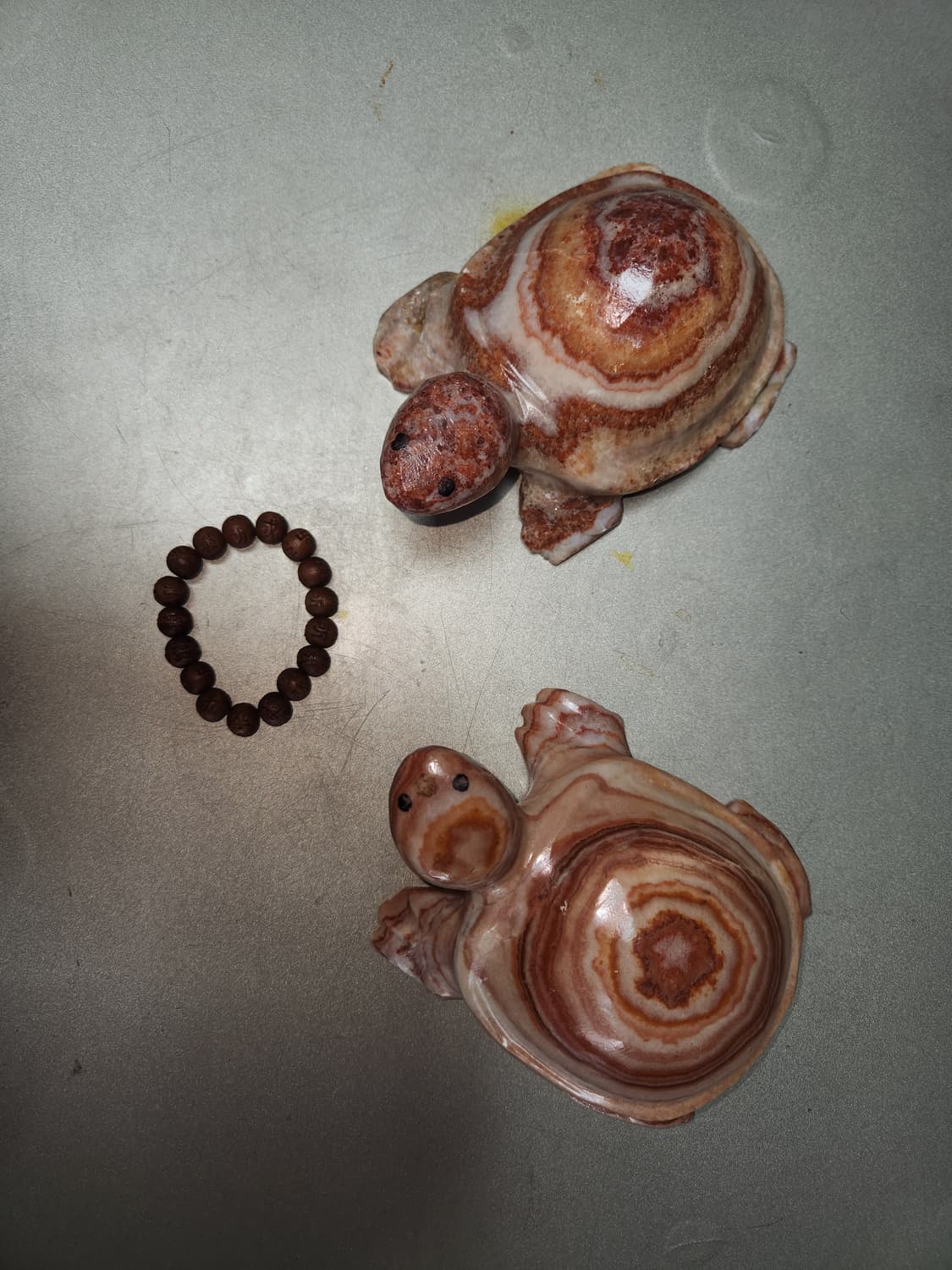 천연 옥돌 거북이 장식품 한쌍 상품이미지4