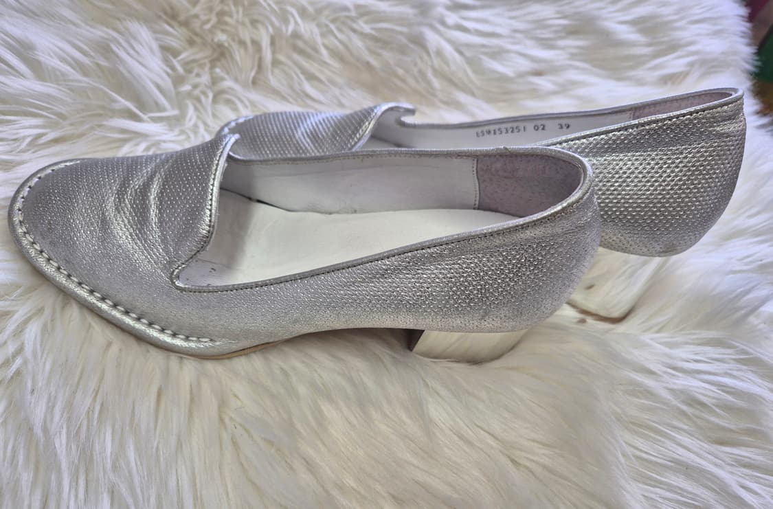 수에콤마보니 은색 여성 로퍼 240# 상품이미지2