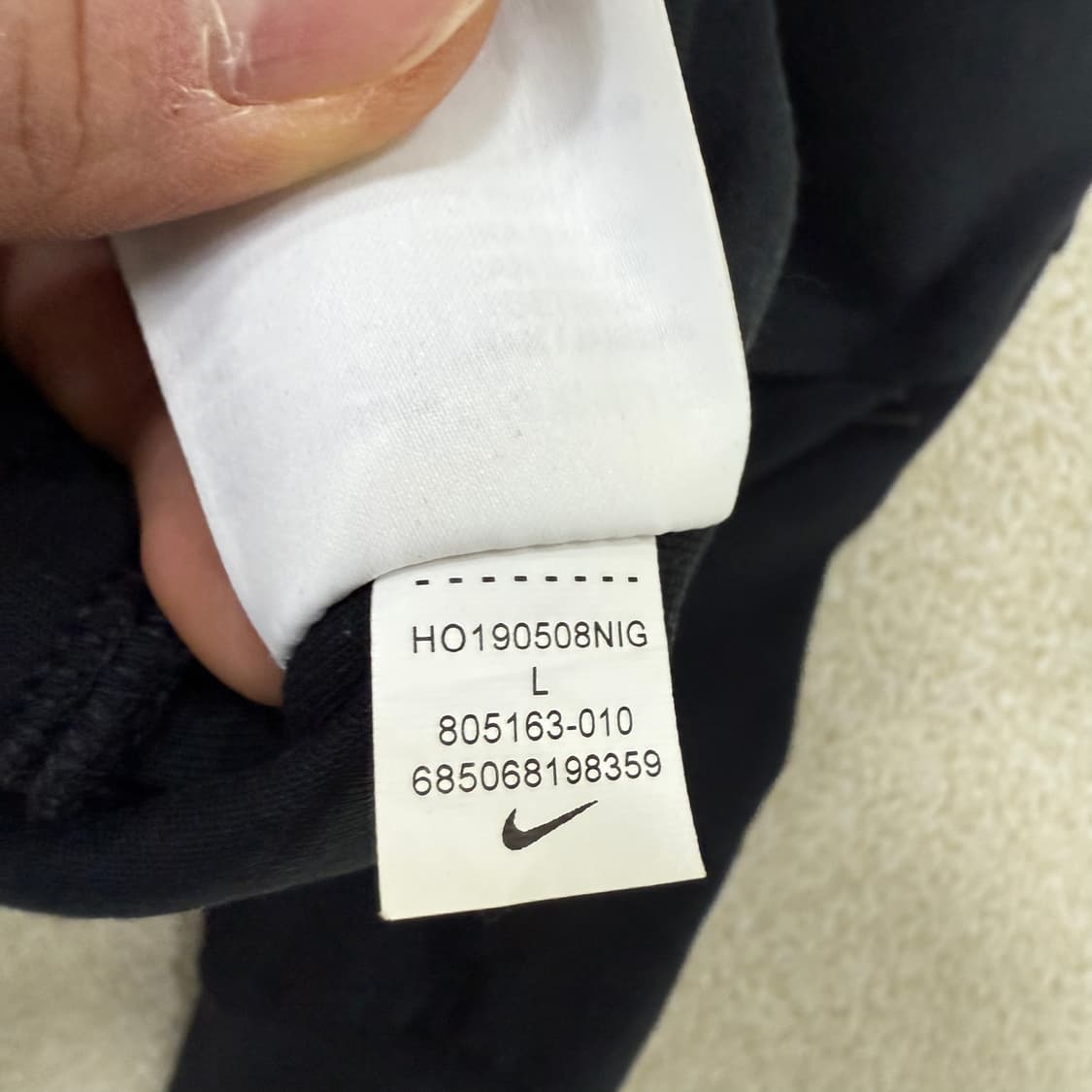 [L] 나이키 테크팩 조거팬츠 블랙 1231T1 상품이미지5