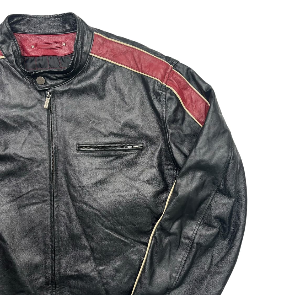 월슨레더 발마칸 램스킨 바이커 자켓 XL 상품이미지2