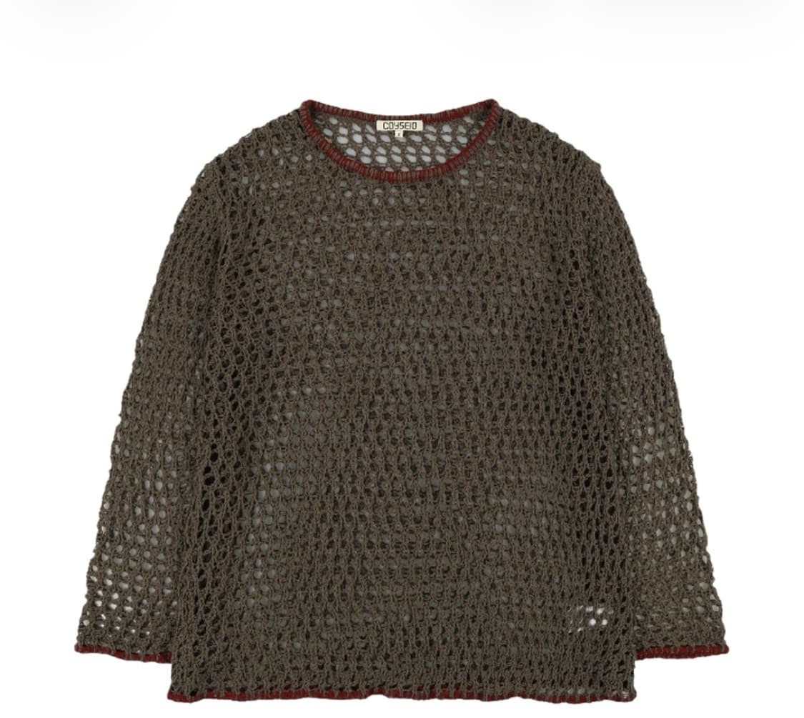 COYSEIO Hole Knit Brown 상품이미지1