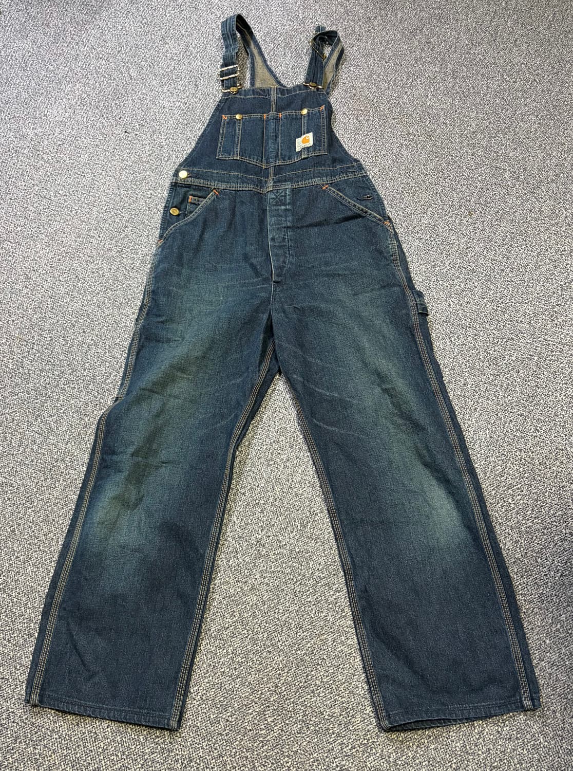 칼하트 100주년 데님 오버롤 상품이미지2
