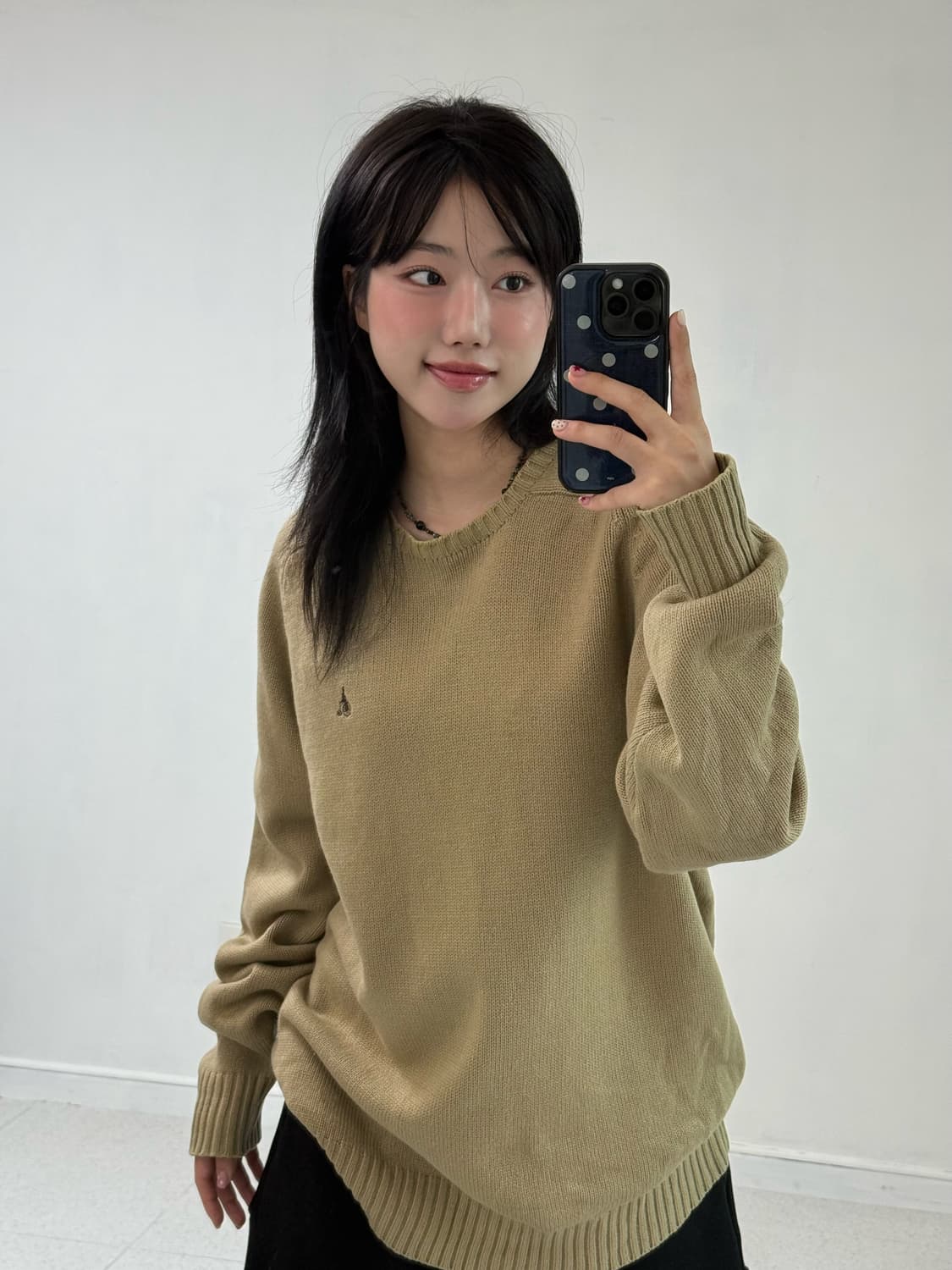 빈폴 베이지 오버핏 니트 상품이미지2