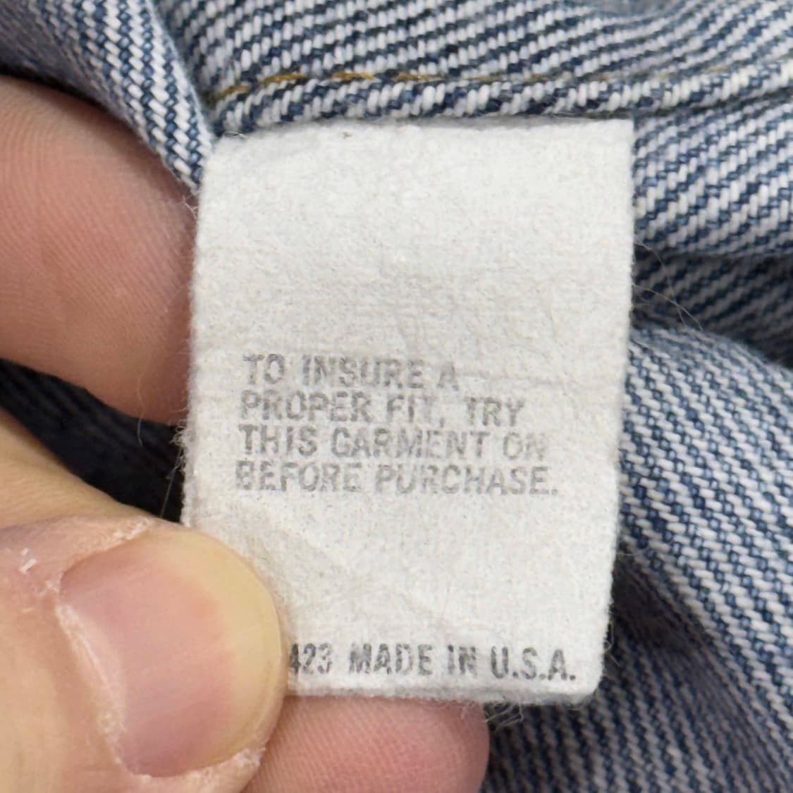 80s 리바이스 데님 자켓 USA 상품이미지6