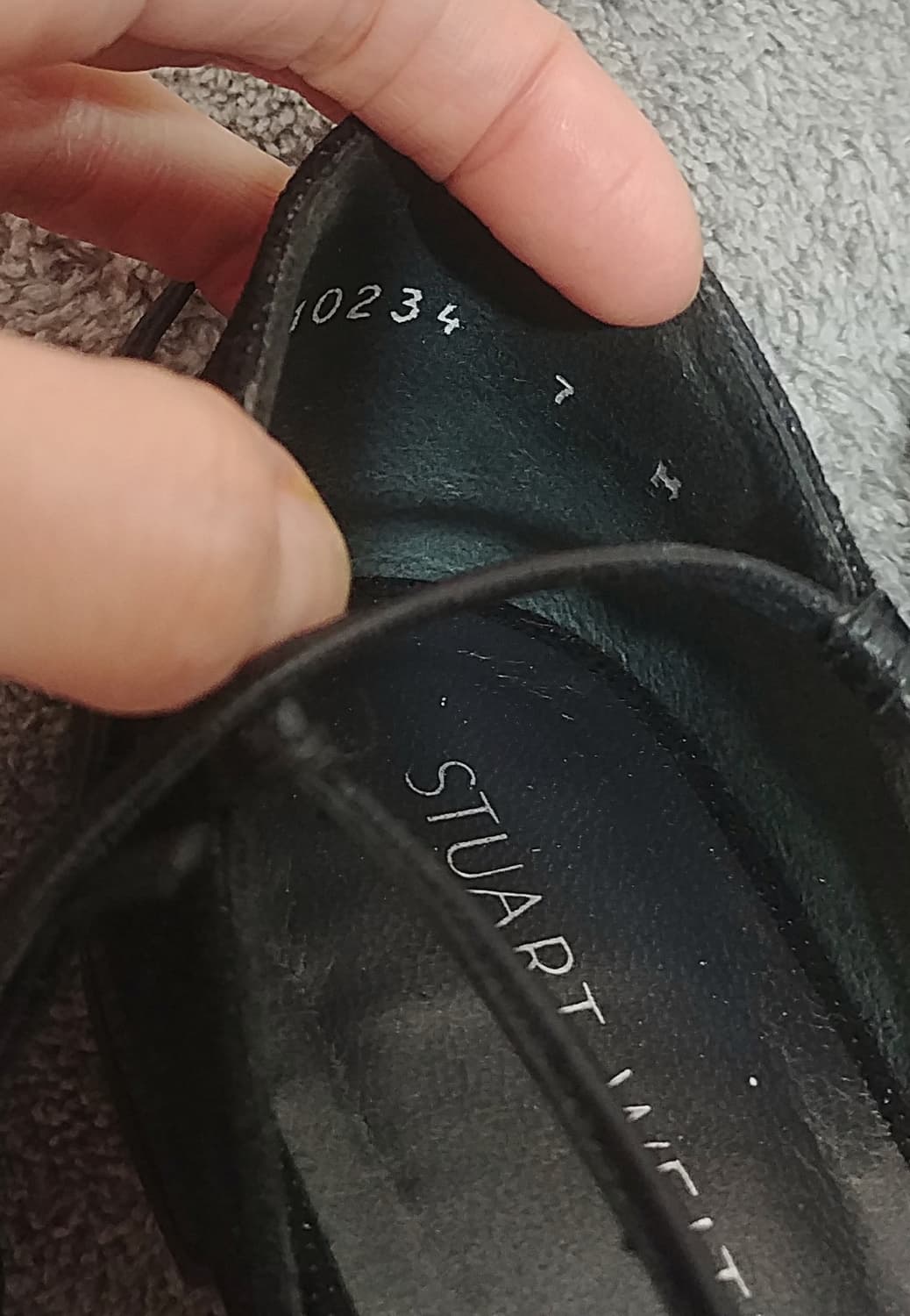 스튜어트 와이츠먼  길리건 레이스업 플랫슈즈 블랙/240 상품이미지5