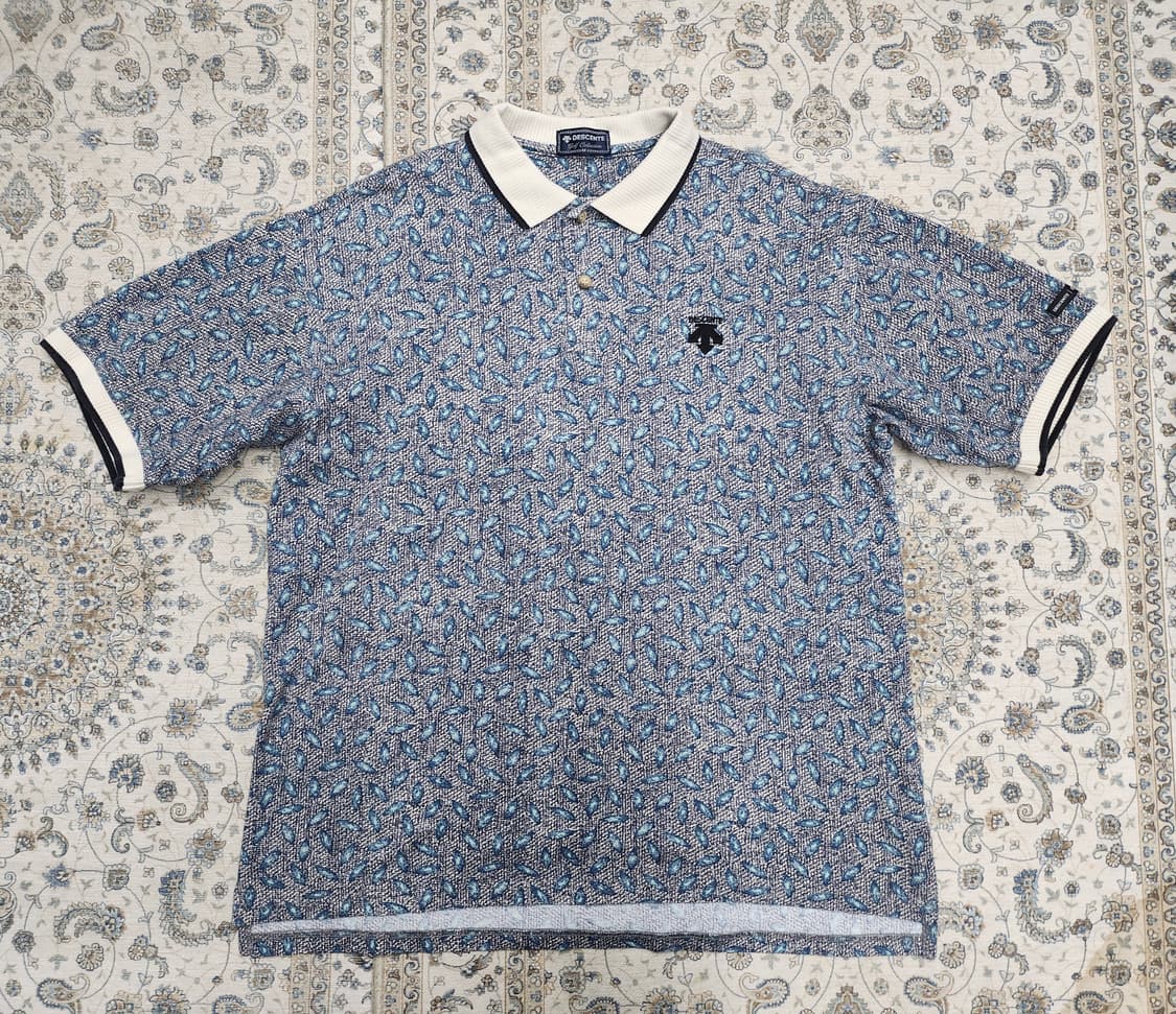 데상트 골프 패턴 PK티 M 상품이미지1