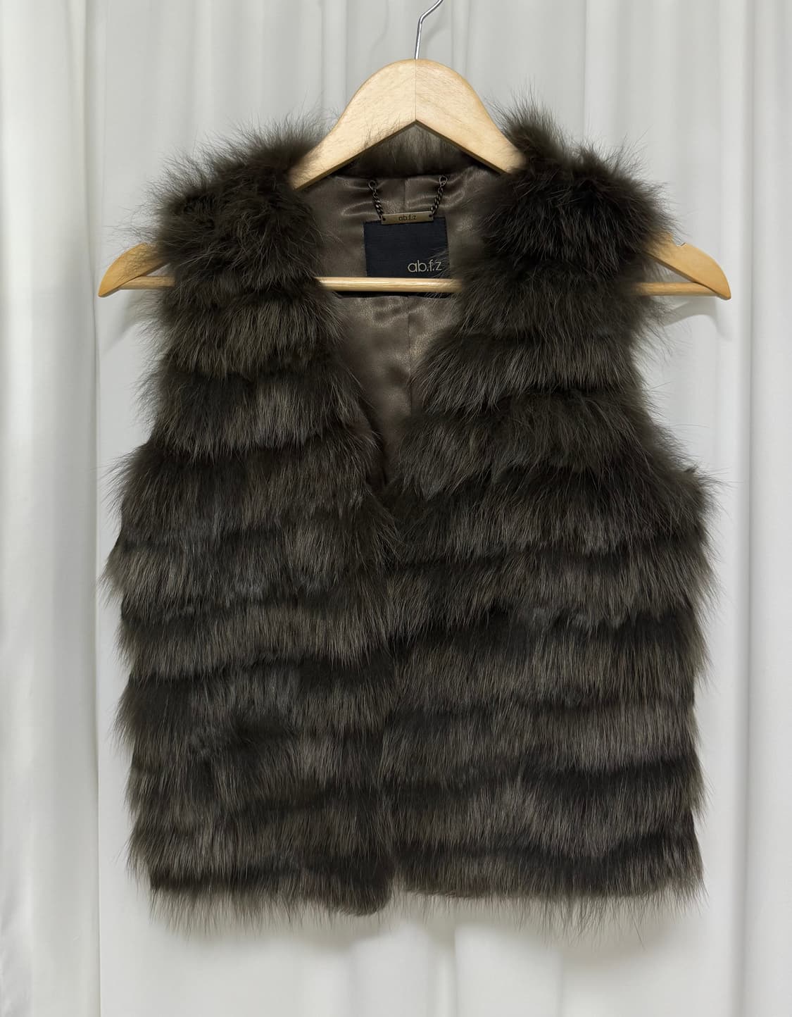 ab.f.z 폭스퍼 토끼털 베스트 상품이미지1